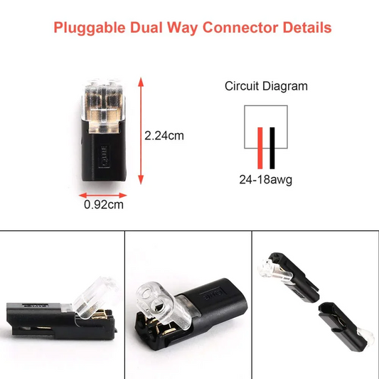 🏆Double-wire Plug-in Connector With Locking Buckle🔩🔥Get 10 extra items with every order