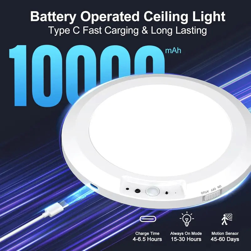 🌞Rechargeable Motion Sensor Ceiling Light 🏡