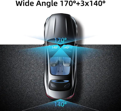 ⏳Limited-time 50% off⏰4-Lens 360° View Car Dash Cam🚗📹