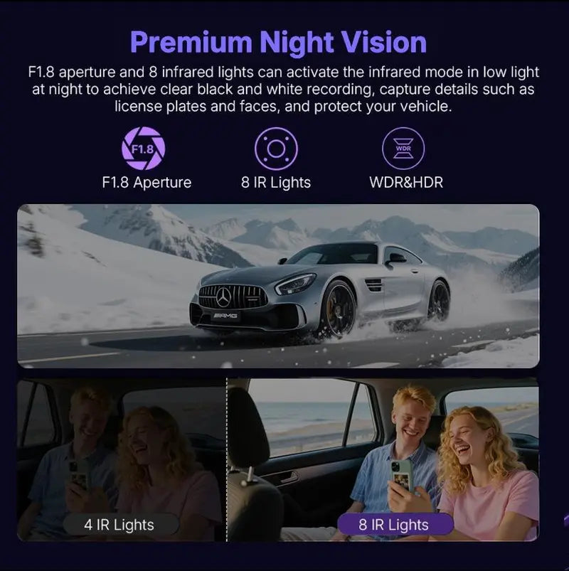 ⏳Limited-time 50% off⏰4-Lens 360° View Car Dash Cam🚗📹