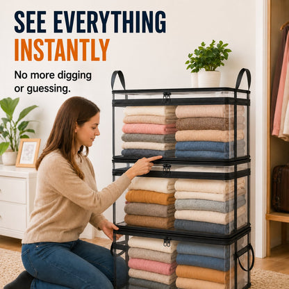 HomeVault Large Clear Storage Bag