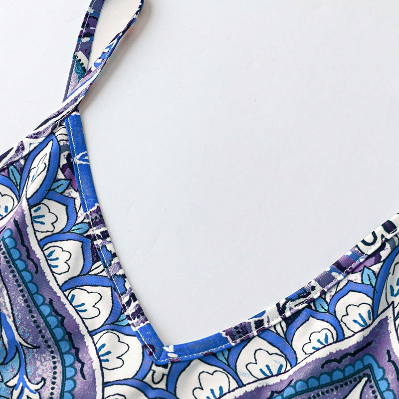 👗 60% OFF NOW! 💃 Women‘s Retro Print V-Neck Maxi Dress✨